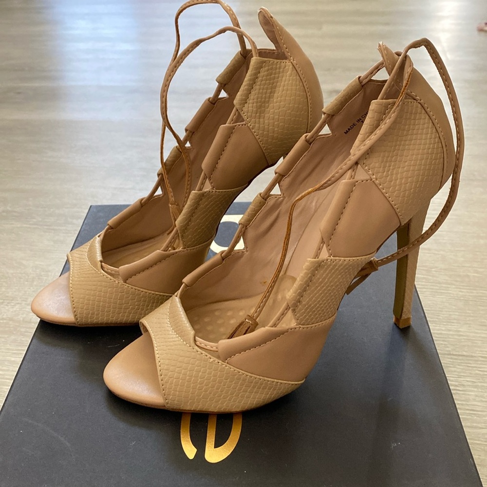 BEBE nude heels